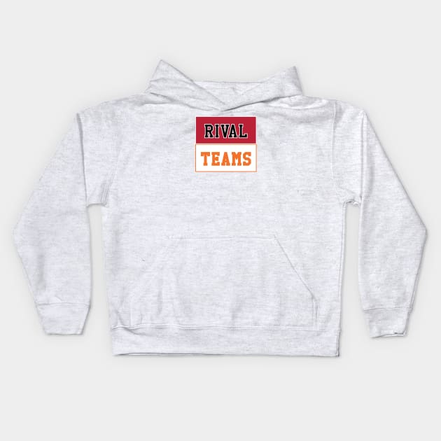 Rival Teams | Georgia vs Tennessee Kids Hoodie by Rad Love